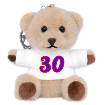 30. 30 YEARS. 30th ANNIVERSARY. 30 YEARS ANNIVERSARY. - Teddy Keyring - white - Front