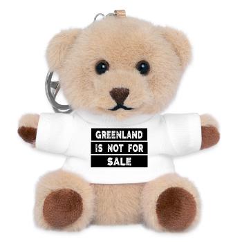 Greenland Is Not For Sale - Teddy Schlüsselanhänger - Weiß - Vorne