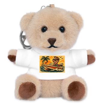 Speed Boat - Teddy Schlüsselanhänger - Weiß - Vorne