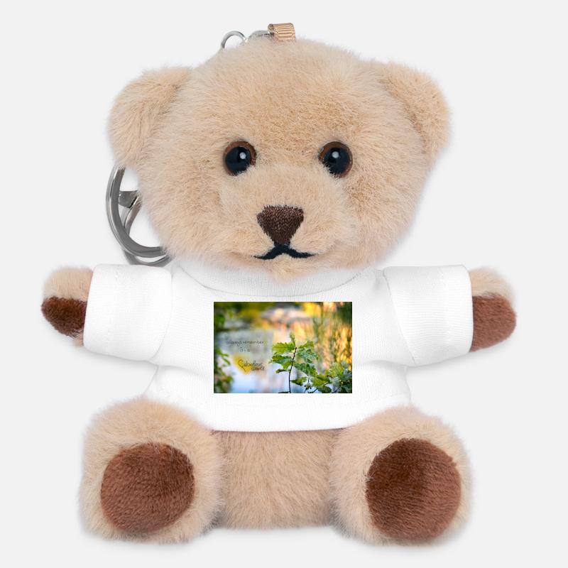 Fabiolous World Goldig - Teddy Keyring - white