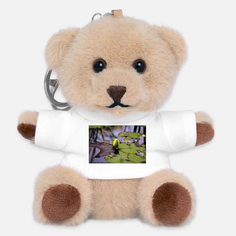 fabiolous world Water Lily Pond - Teddy Keyring - white