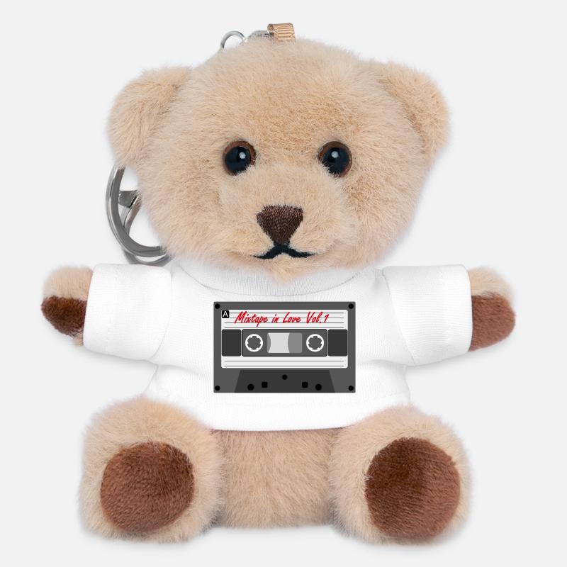 Mixtape in Love Vol.1 - Porte-clés ourson - blanc