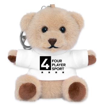 4 Four Player Sport Team Outfit Padel Tennis - Teddy Keyring - white - Front