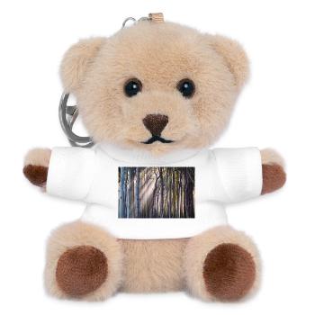 Rays of light in the forest - Teddy Keyring - white - Front