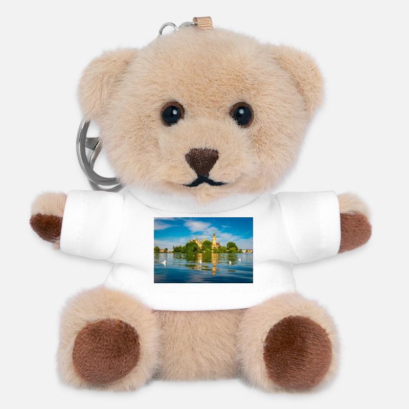 Schwerin Castle in summer - Teddy Keyring - white