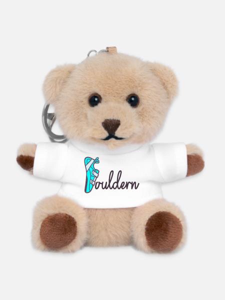 Vatertag Papa Bouldern - Teddy Schlüsselanhänger - Weiß