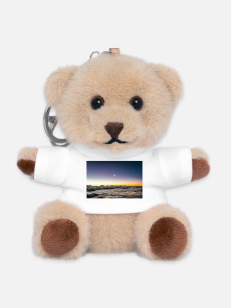 Moonrise Above A Sea Of Clouds At Dawn - Teddy Keyring - white