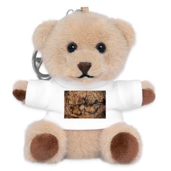 Close up of an acacia trunk - Teddy Keyring - white - Front