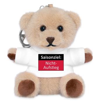 Aufstieg / Nichtaufstieg - Teddy Schlüsselanhänger - Weiß - Vorne