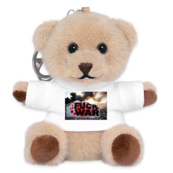 SCHEISS AUF DEN KRIEG - Teddy Schlüsselanhänger - Weiß - Vorne