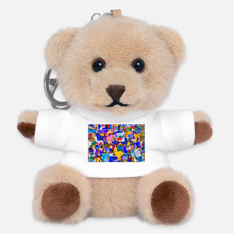 klaggerdatsch - Teddy Keyring - white