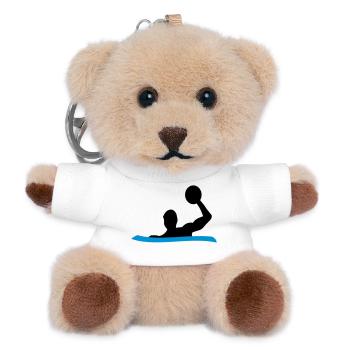 Water polo - Teddy Keyring - white - Front