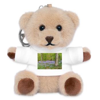 Woodland Bluebell Dawn - Teddy Keyring - white - Front