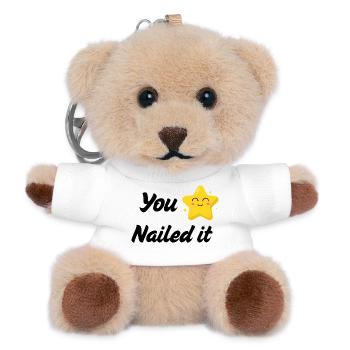 You Nailed It T-Shirt | Funny Success Tee - Teddy Keyring - white - Front