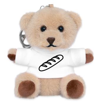 Zauberstab - Teddy Schlüsselanhänger - Weiß - Vorne