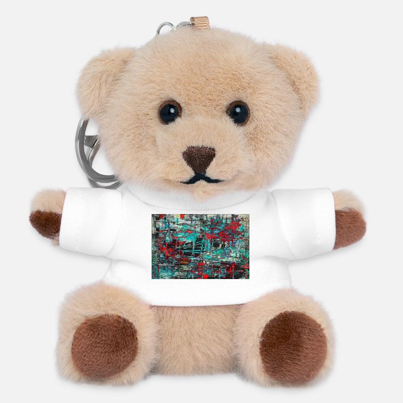jklajggejrdajtschy - Teddy Keyring - white
