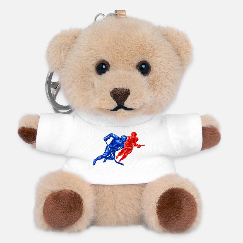 Rival Hockey Duel: Blue vs Red - Teddy Keyring - white