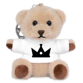 Krone - Teddy Schlüsselanhänger - Weiß - Vorne