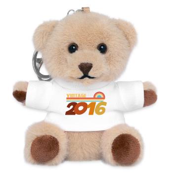 10 Years 2016 Rock Style T-Shirt - Teddy Keyring - white - Front