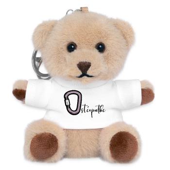 Ostéopathe - Porte-clés ourson - blanc - Devant