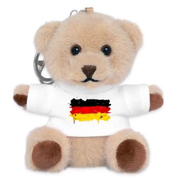 Graffiti du drapeau allemand - Porte-clés ourson - blanc - Devant