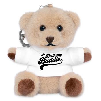 Birthday villain - Teddy Keyring - white - Front