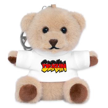 Berlin Graffiti - Teddy Schlüsselanhänger - Weiß - Vorne