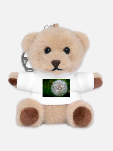 Dandelion - Close-up - Teddy Keyring - white