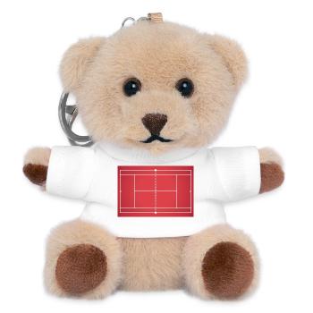 Montrez vos couleurs - Tennis - Porte-clés ourson - blanc - Devant