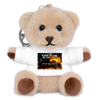 Richness versus Loneliness - Teddy Keyring - white - Front