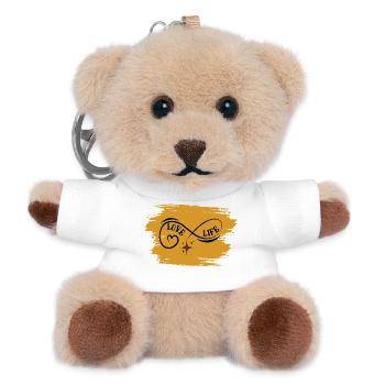 Unendliches Liebesleben - Teddy Schlüsselanhänger - Weiß - Vorne