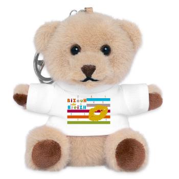 BiZouH de Breizh .... - Porte-clés ourson - blanc - Devant