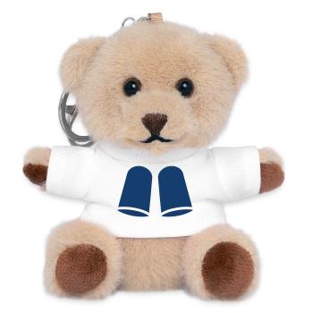 Foam Earplugs Hearing Protection Icon - Teddy Keyring - white - Front