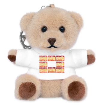 Sternzeichen Stier - Teddy Schlüsselanhänger - Weiß - Vorne