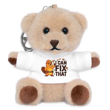 Artisan Beaver - Teddy Keyring - white - Front