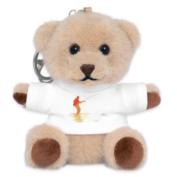 Fischer Sketch Retro Style - Teddy Keyring - white - Front
