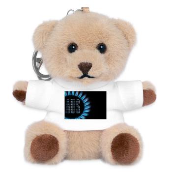 Gas AUS - Teddy Schlüsselanhänger - Weiß - Vorne