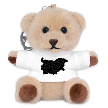 Karte von Bulgarien - Teddy Schlüsselanhänger - Weiß - Vorne