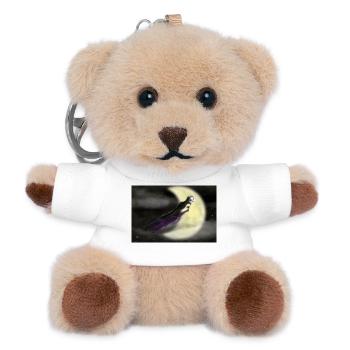 Mondflug: Himmlischer Schatten - Teddy Schlüsselanhänger - Weiß - Vorne
