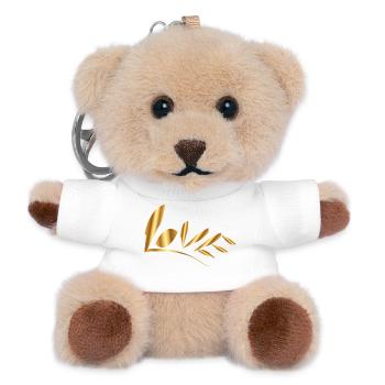 Love - Teddy Schlüsselanhänger - Weiß - Vorne