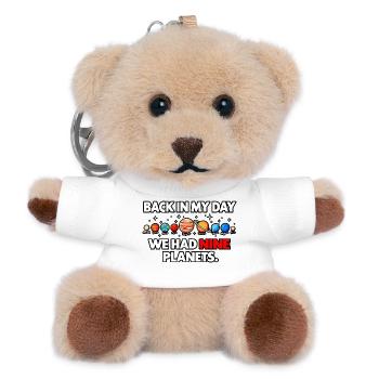 Neun Planeten - Teddy Schlüsselanhänger - Weiß - Vorne