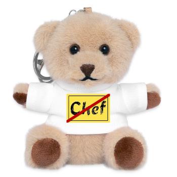 Ex-Chef - Teddy Schlüsselanhänger - Weiß - Vorne