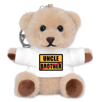 Brother - Uncle - Teddy Keyring - white - Front