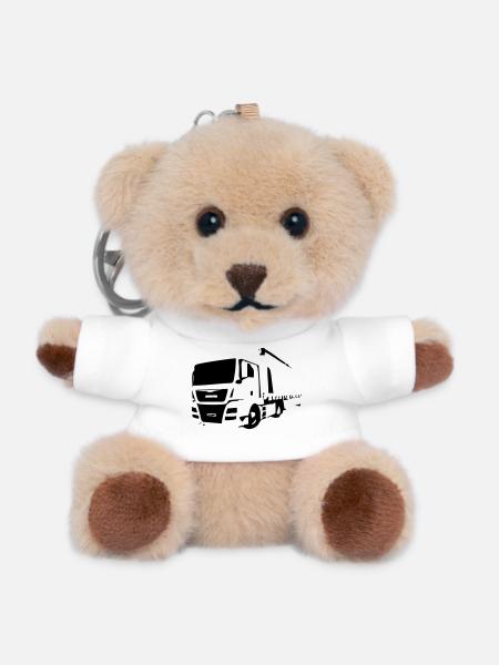 Truck2 - Teddy Schlüsselanhänger - Weiß