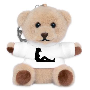 usa girl - Teddy Keyring - white - Front