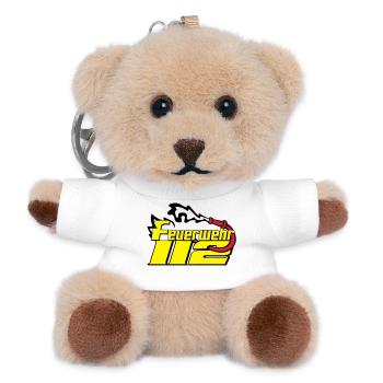 Freiwillige Feuerwehr , Shirt , Feuerwehr 112 (25) - Teddy Schlüsselanhänger - Weiß - Vorne