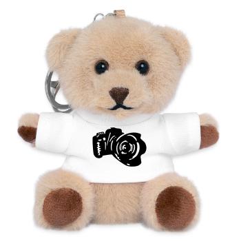 Kamera dslr Fotografie - Teddy Schlüsselanhänger - Weiß - Vorne