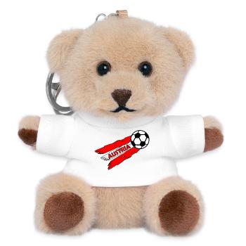 Football Fans Austria - Teddy Keyring - white - Front
