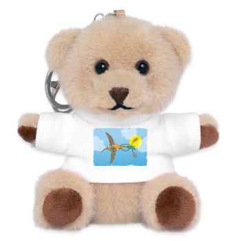 The hummingbird - Teddy Keyring - white - Front