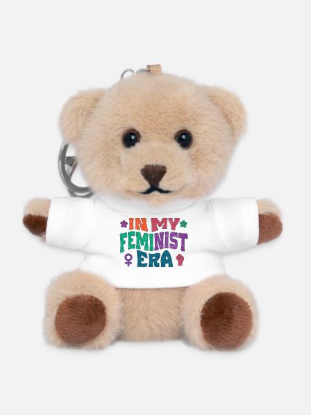 In my feminist era - Teddy Schlüsselanhänger - Weiß